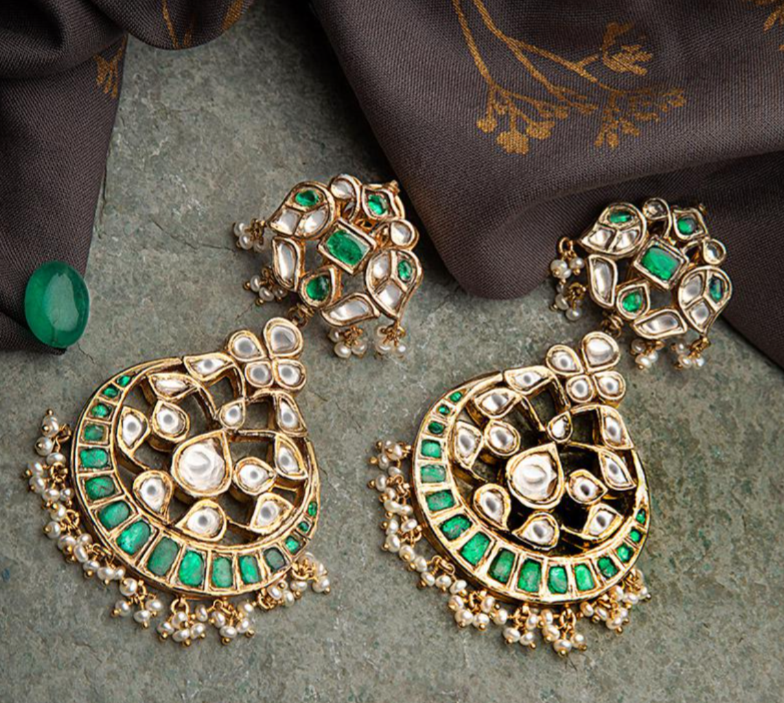 925 Silver Uyarcha Surya Chandra Necklace Set - Amrrutam