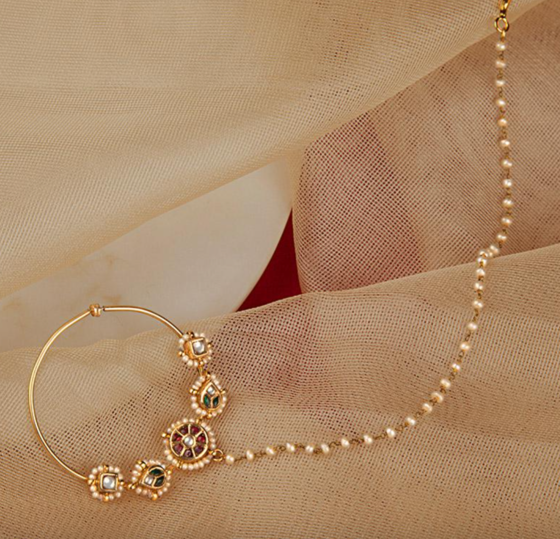 925 Silver Rajasi Bridal Nath - Amrrutam