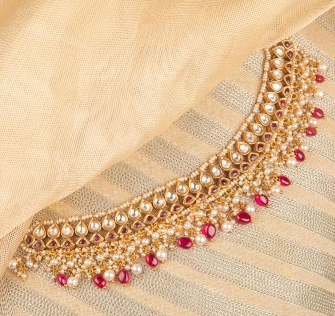 925 Silver Praseila Surya Chandra Necklace - Amrrutam