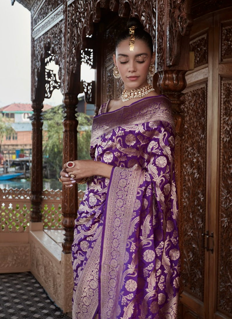 925 Silver Kalindini Polki Peacock Ruby Necklace Set - Amrrutam Jewellery