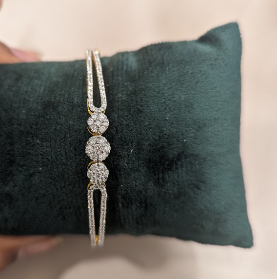 925 Silver Iris Swarovski Bracelet - Amrrutam Jewellery