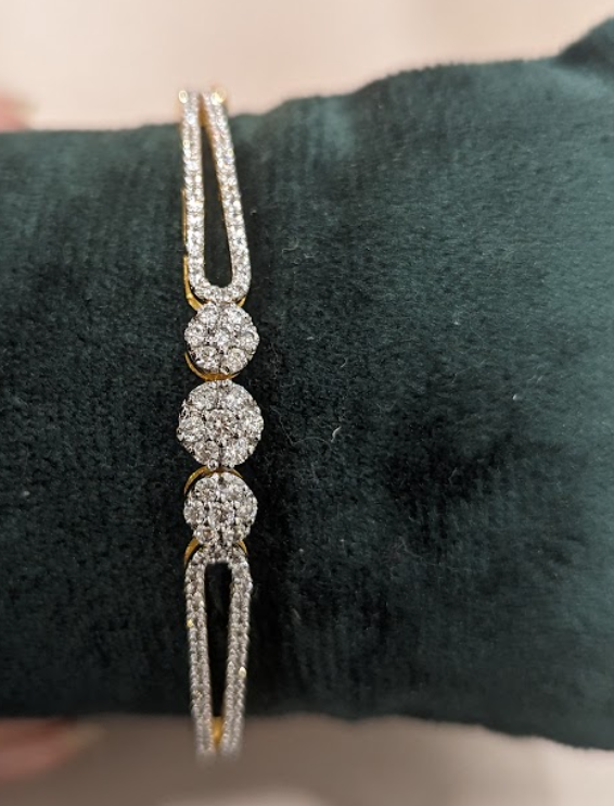 925 Silver Iris Swarovski Bracelet - Amrrutam Jewellery