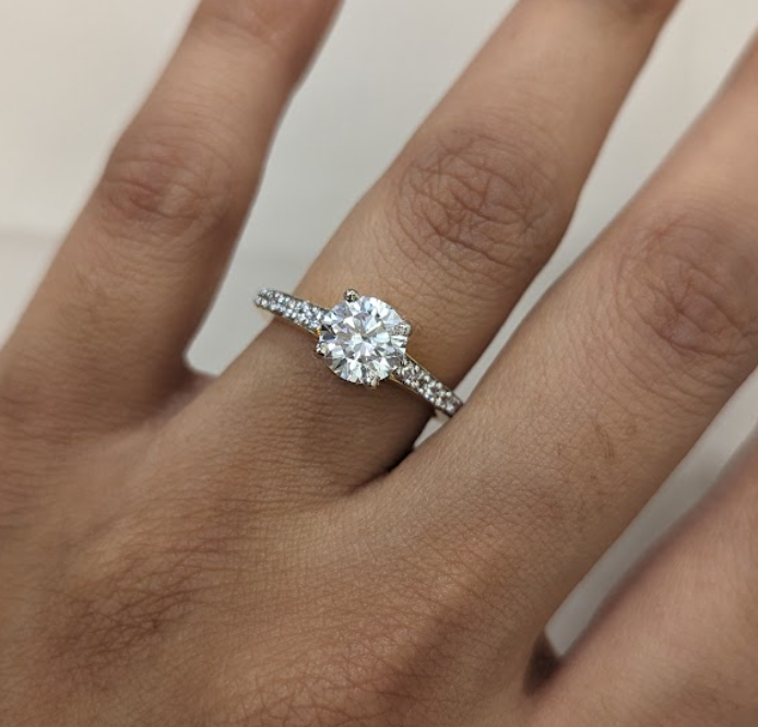 925 Silver Katie Swarovski Ring - Amrrutam Jewellery