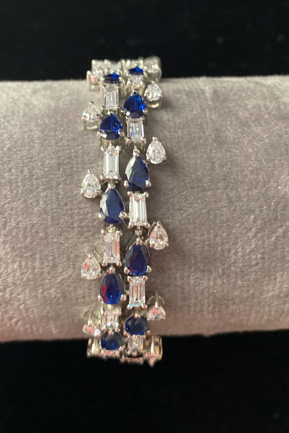 925 Silver Swarovski Sinnatra Bracelet - Amrrutam Jewellery