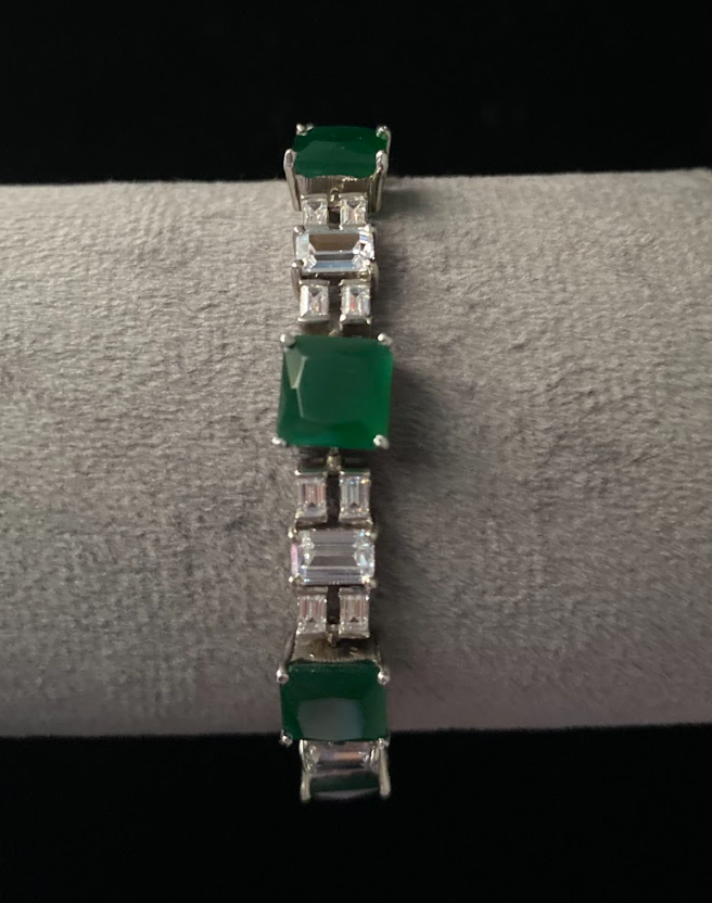 925 Silver Swarovski Penelope Bracelet - Amrrutam Jewellery