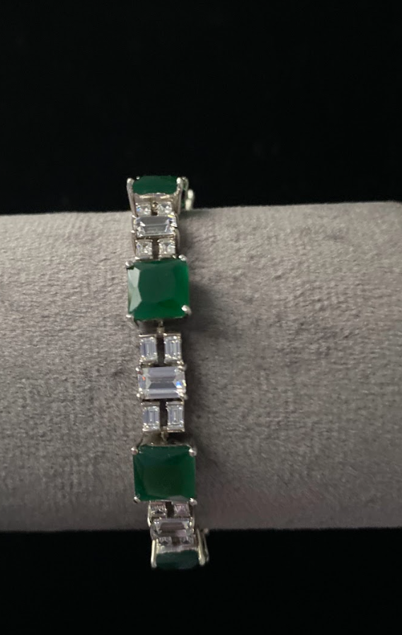 925 Silver Swarovski Penelope Bracelet - Amrrutam Jewellery