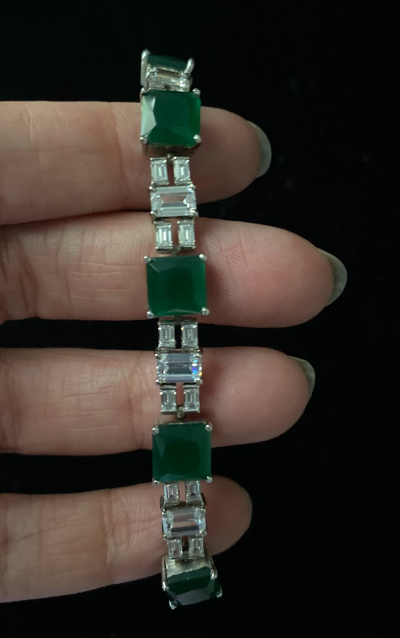 925 Silver Swarovski Penelope Bracelet - Amrrutam Jewellery
