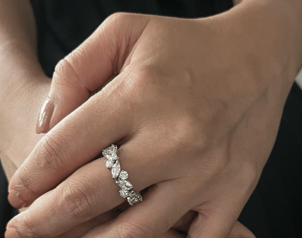925 Silver Ira Eternity CZ Ring - Amrrutam Jewellery