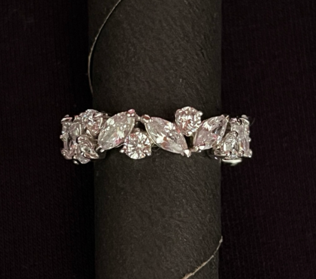 925 Silver Ira Eternity CZ Ring - Amrrutam Jewellery