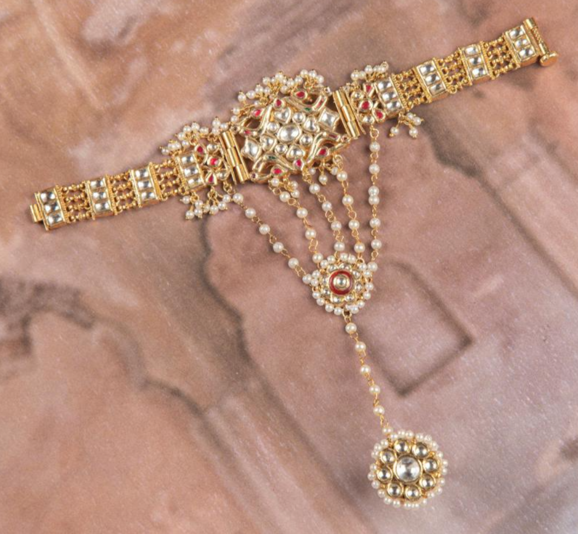 925 Silver Heeramandi Kisna Polki Hathphool - Amrrutam Jewellery