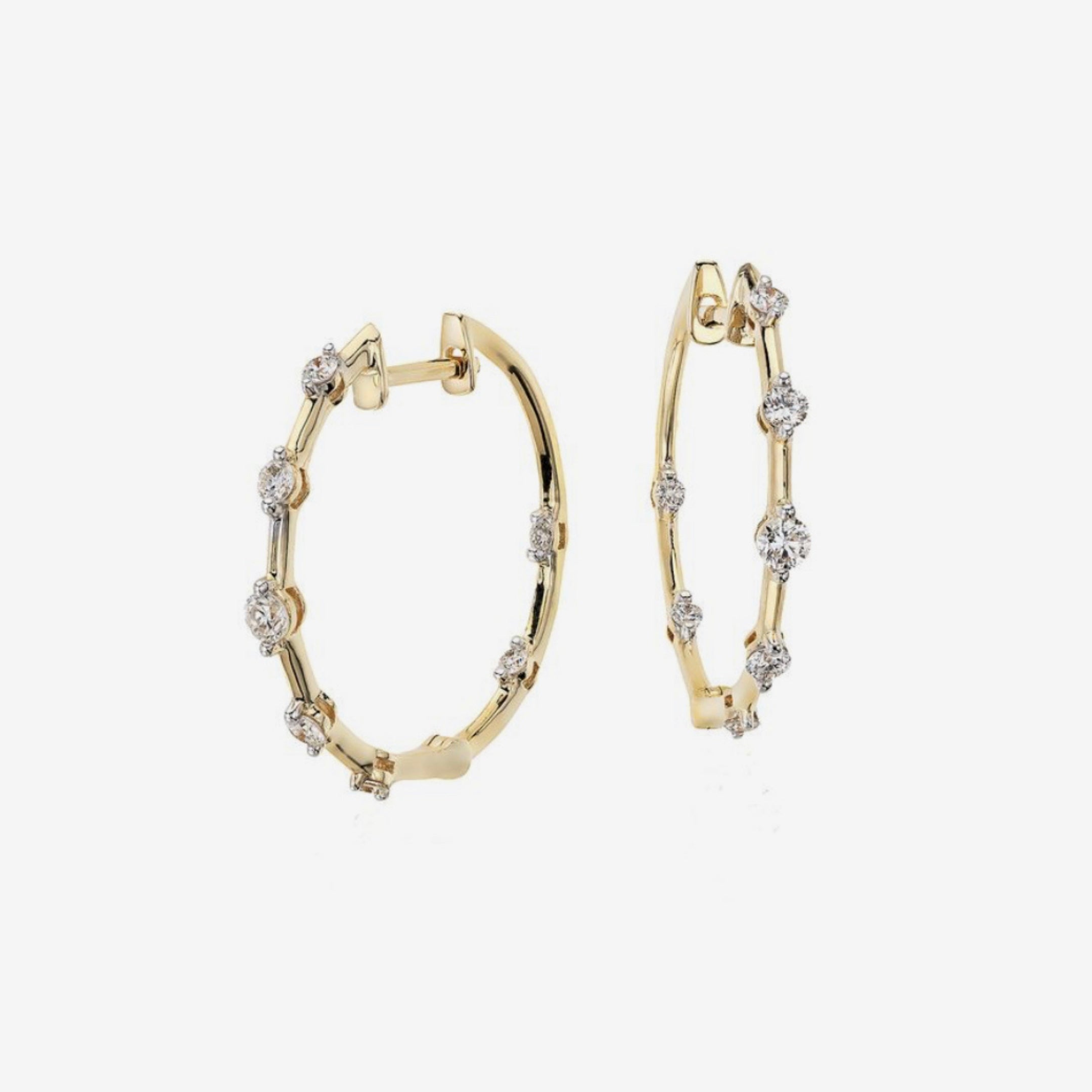 Statement Hoop Earrings in 92.5 Silver - Amrrutam