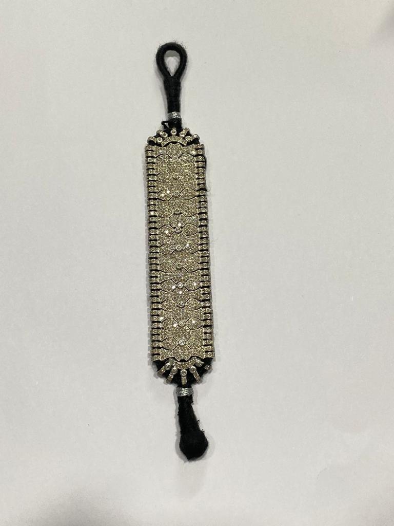 925 Silver Sophie Pave Diamond Thread Bracelet - Amrrutam 