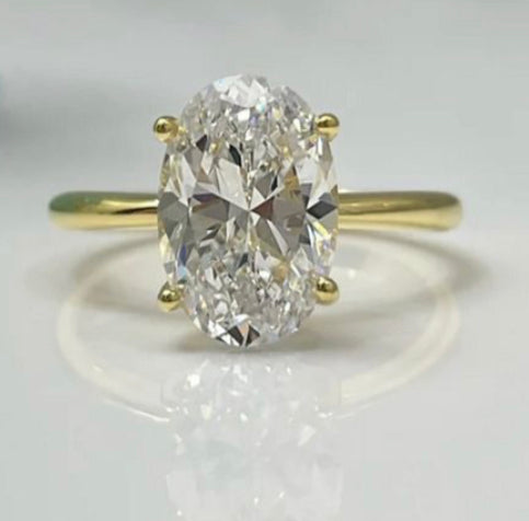 14K Gold Vanessa CVD Diamond Ring - Amrrutam 