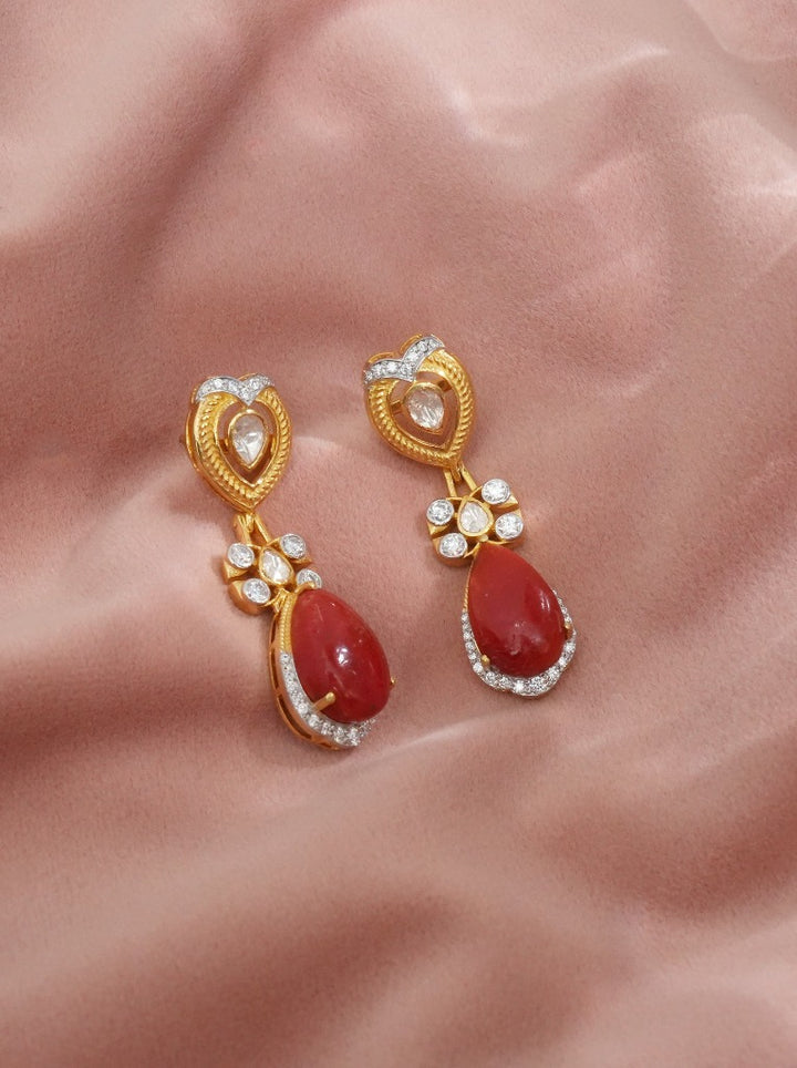 925 Silver Alya Navratana Necklace Set - Amrrutam 