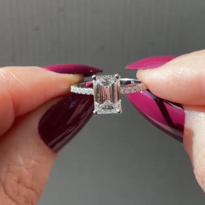 14K Gold Amoris CVD Diamond Ring - Amrrutam 