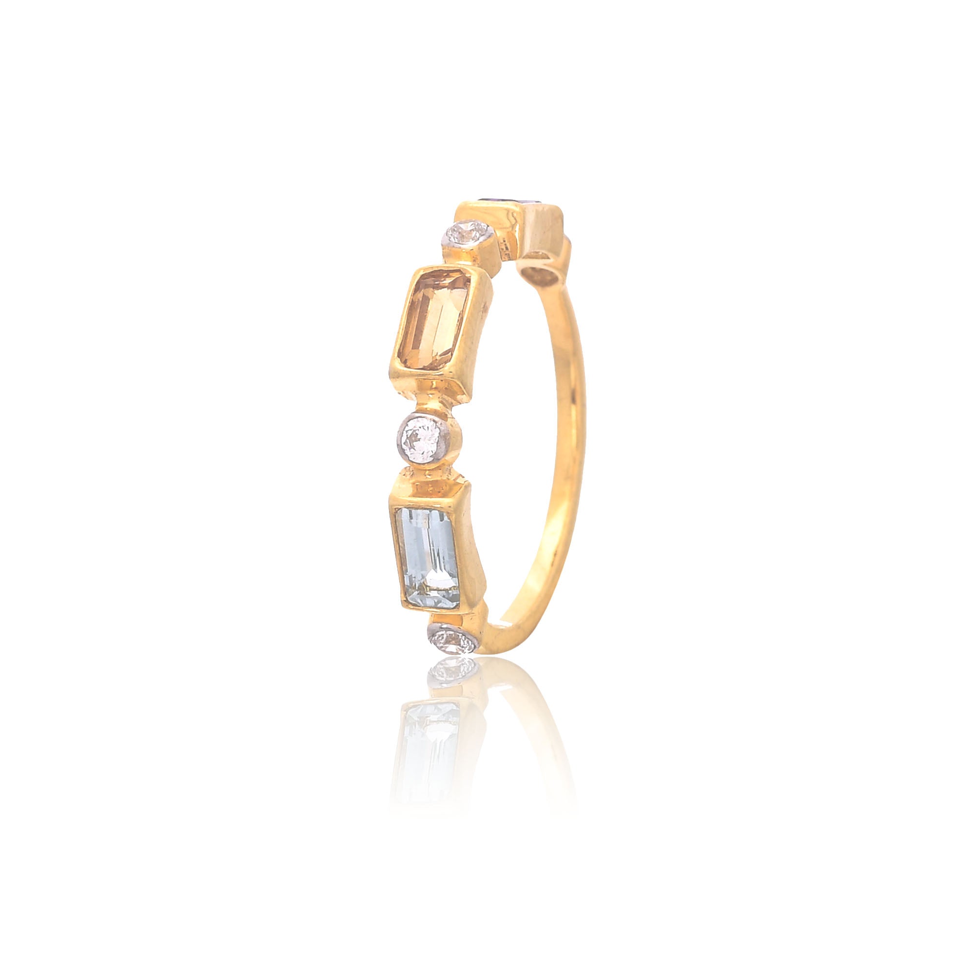 CLASSIC GEMSTONE RINGS 3 stones - Amrrutam