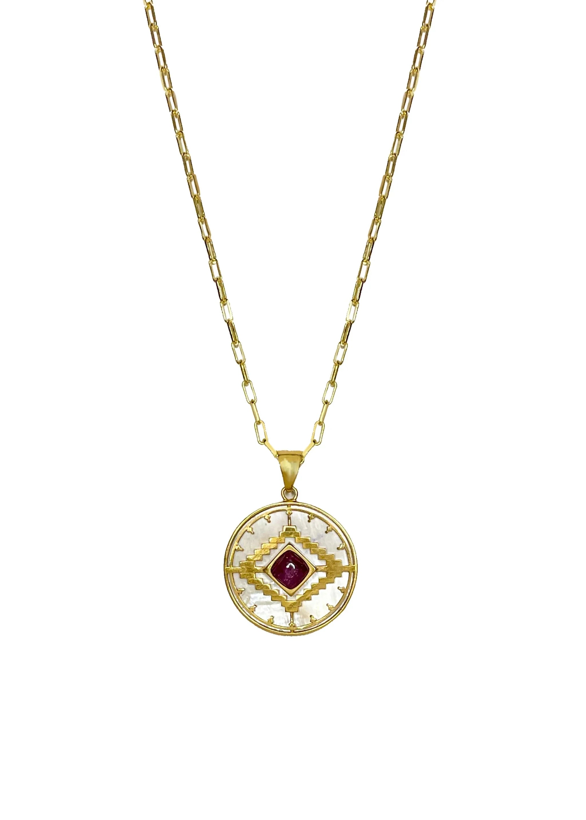 Inspirit Gemstone Pendant Necklace - Amrrutam