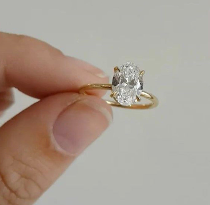 14K Gold Vanessa CVD Diamond Ring - Amrrutam 