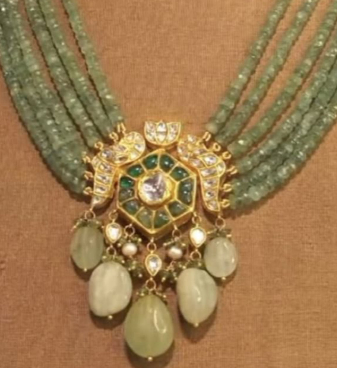 925 Silver Ifrat Polki Pendant Necklace - Amrrutam Jewellery