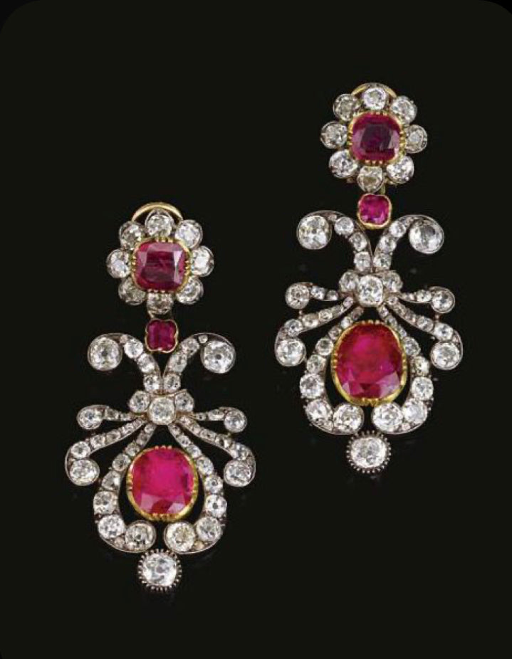 925 Silver Pink Riviera Swarovski Earring - Amrrutam Jewellery