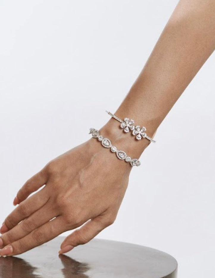 925 Silver Zova CZ bracelet - Amrrutam 