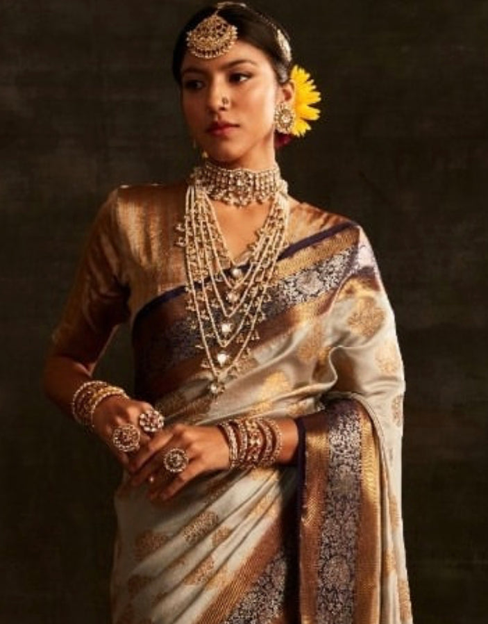 925 Silver Zohra Surya Chandra Necklace - Amrrutam