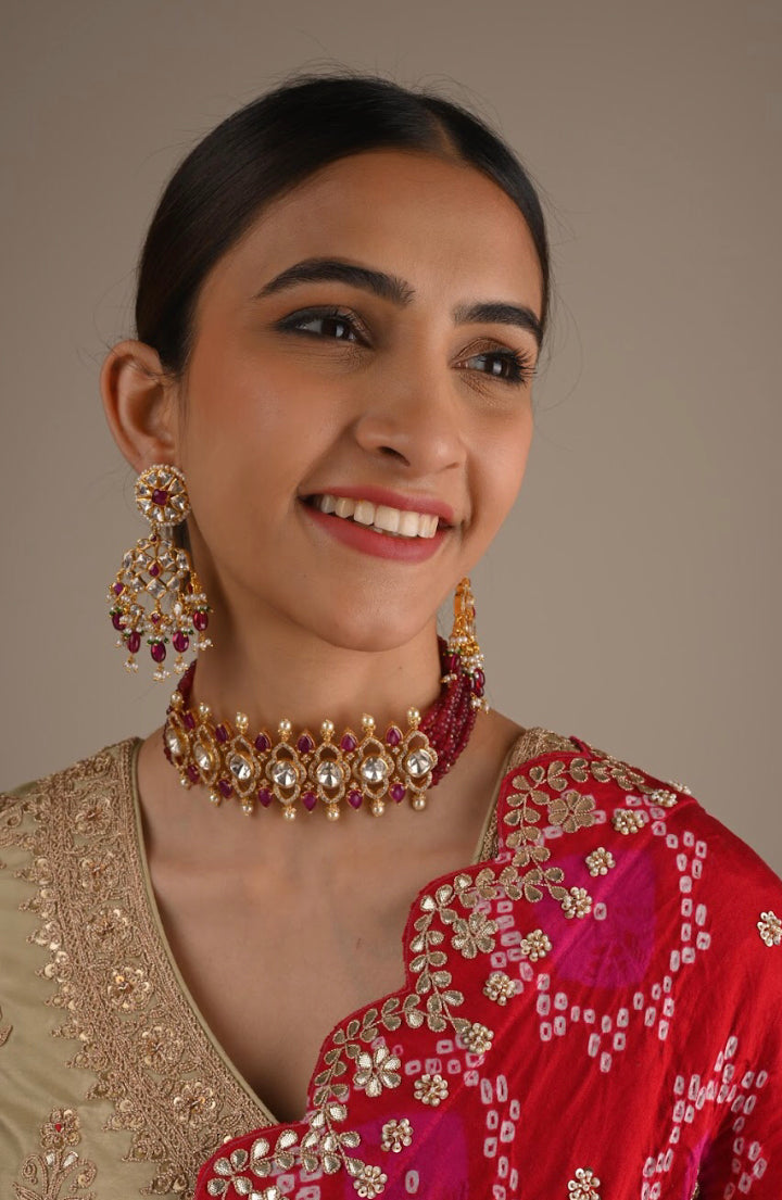 indian wedding choker set