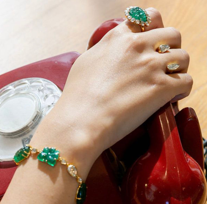 14K Gold Philly Emerald Ring - Amrrutam 
