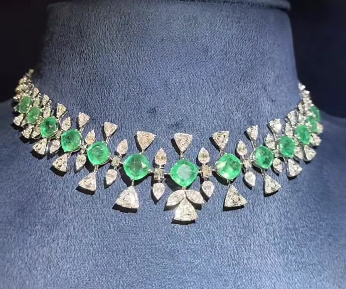 925 Silver Veena Swarovski Choker Necklace
