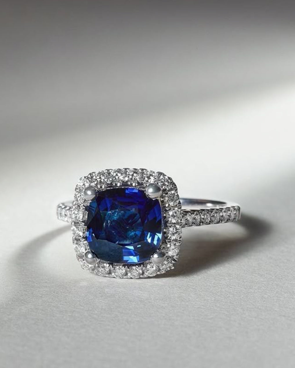 925 Silver Terra Tanzanite Swarovski Ring - Amrrutam Jewellery