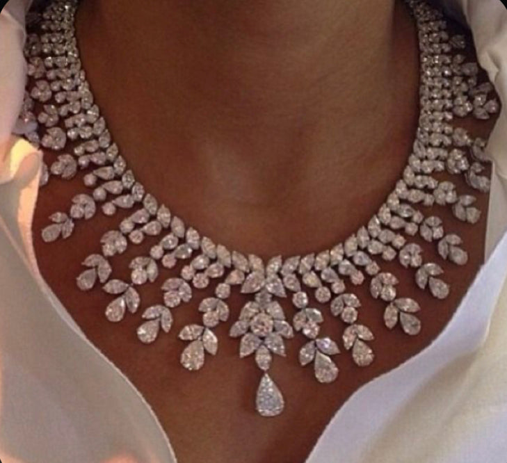 925 Silver Cannesy Swarovski Necklace - Amrrutam Jewellery