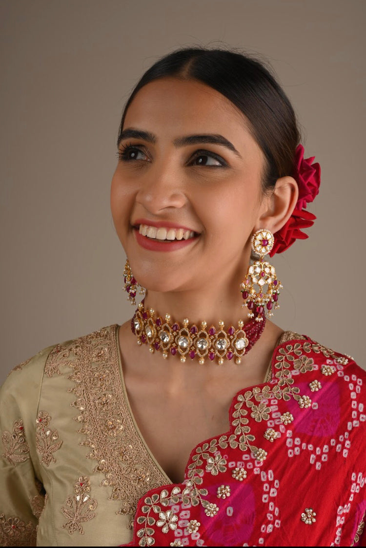 indian wedding choker set