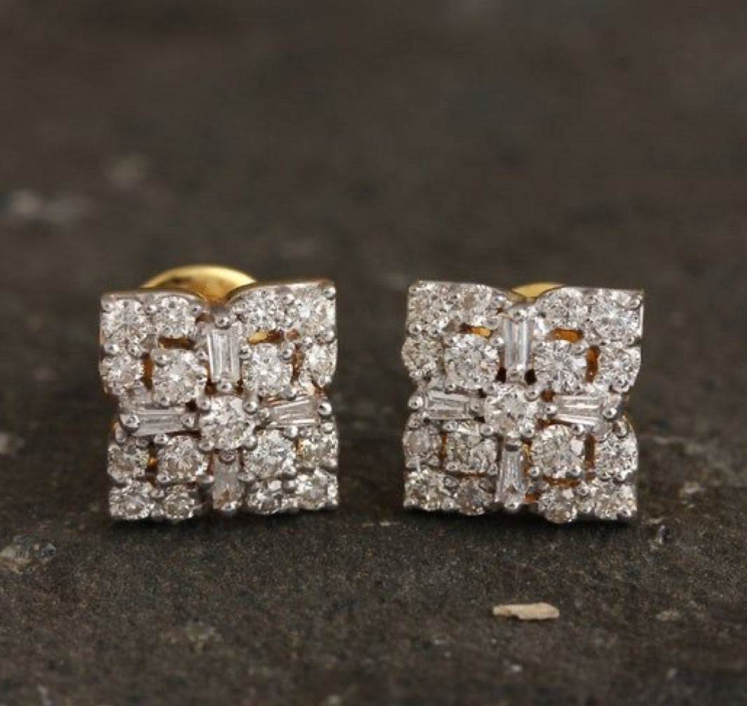 925 Silver Raina Swarovski Stud Earring - Amrrutam Jewellery