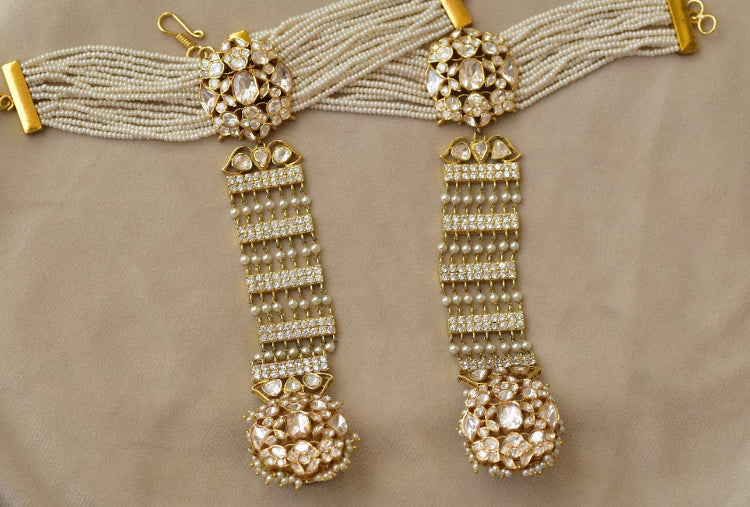 925 Silver Nargis Polki Haathphool - Amrrutam Jewellery
