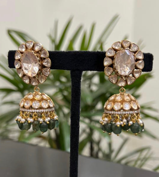 925 Silver Kushali Jhumka Earring - Amrrutam