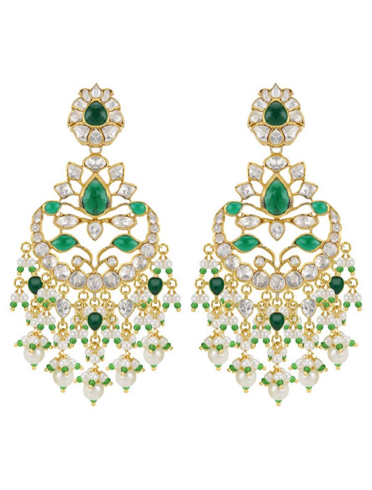 Silver Chaandbali Earrings - Amrrutam