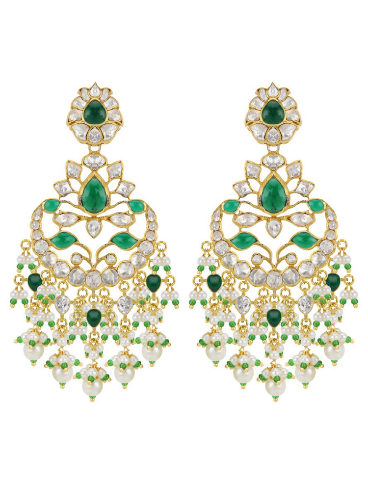 Silver Chaandbali Earrings - Amrrutam