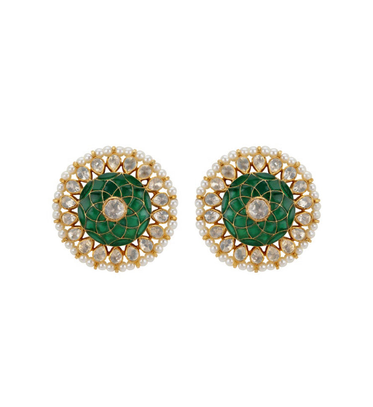 Silver Stud Earrings - Amrrutam
