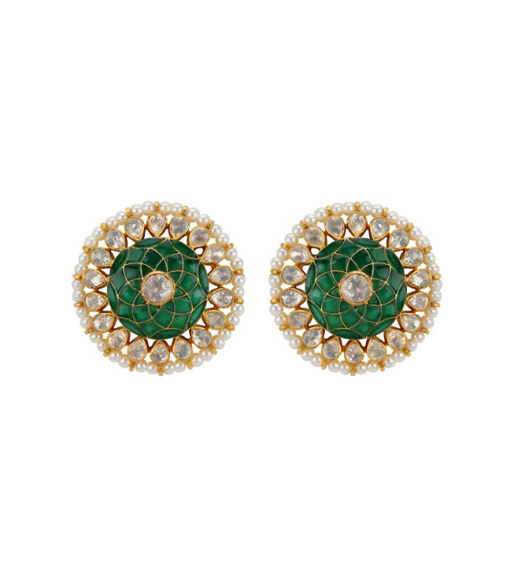 Silver Stud Earrings - Amrrutam