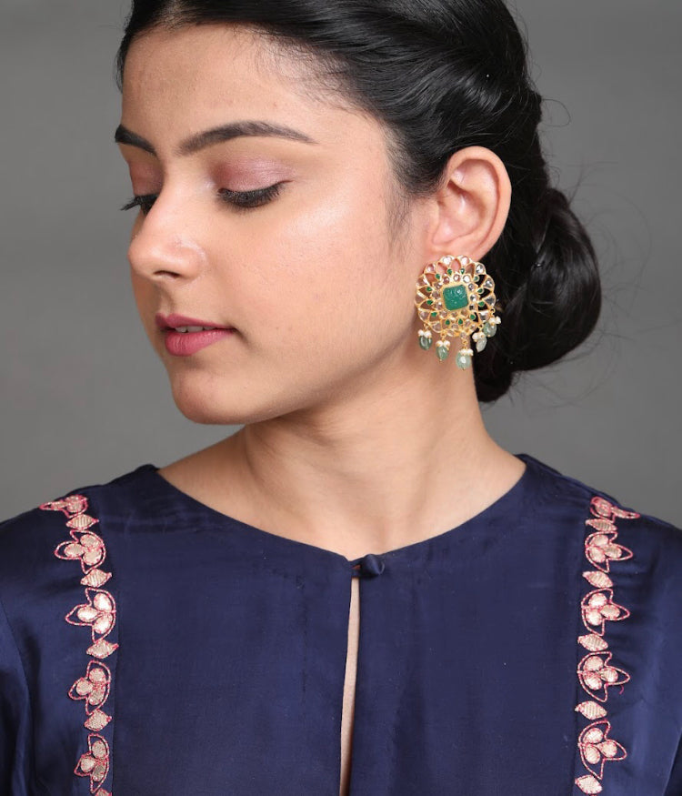 Silver Festive Earrings - Amrrutam