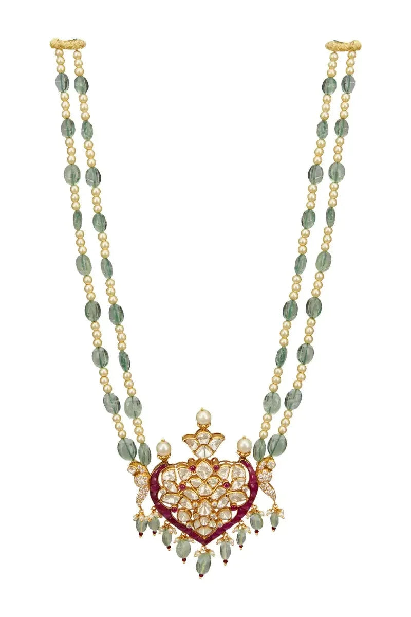 Sterling Silver Peacock Pendant Necklace - Amrrutam