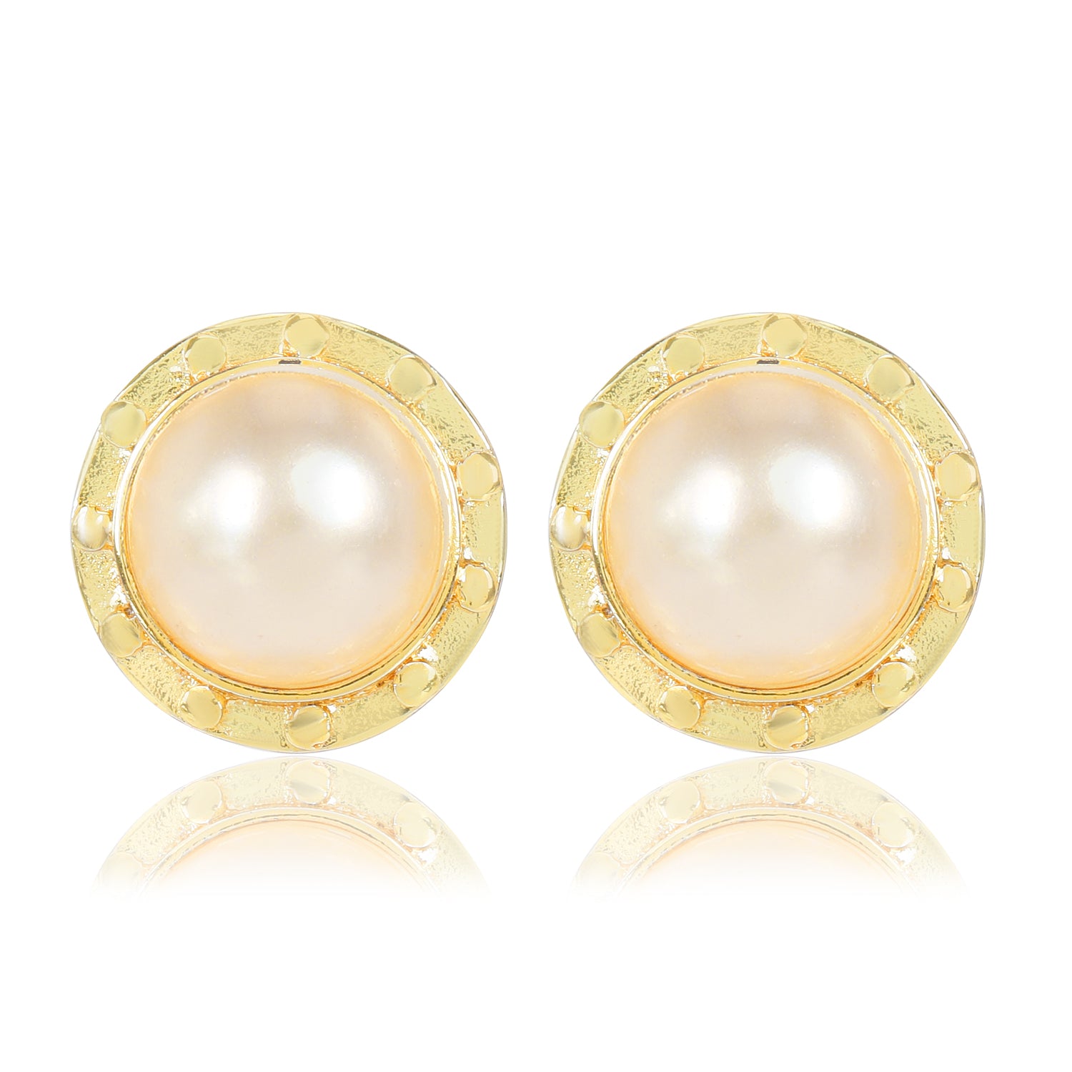 Pearl Stud Earrings - Amrrutam