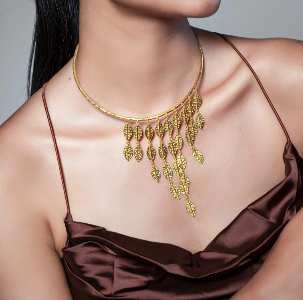 Bohemian Foliage Necklace - Amrrutam