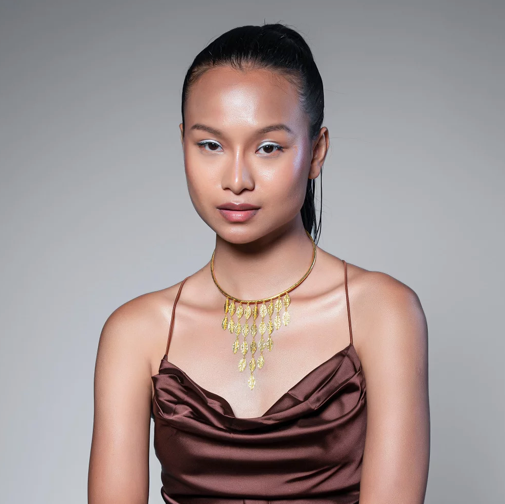 Bohemian Foliage Necklace - Amrrutam