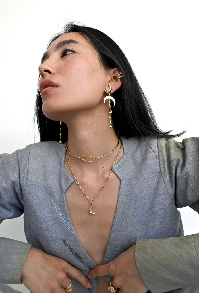 Luna Earrings Dangle Earrings - Amrrutam