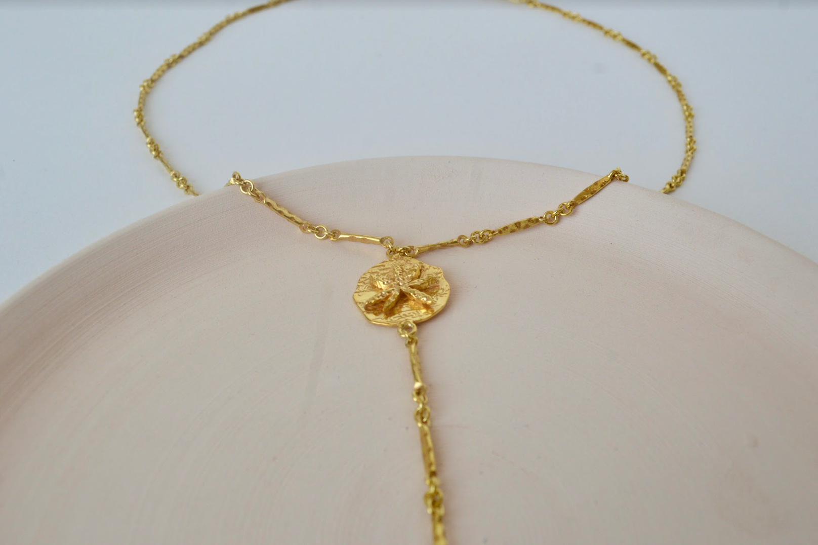 Milky Star Long Necklace - Amrrutam