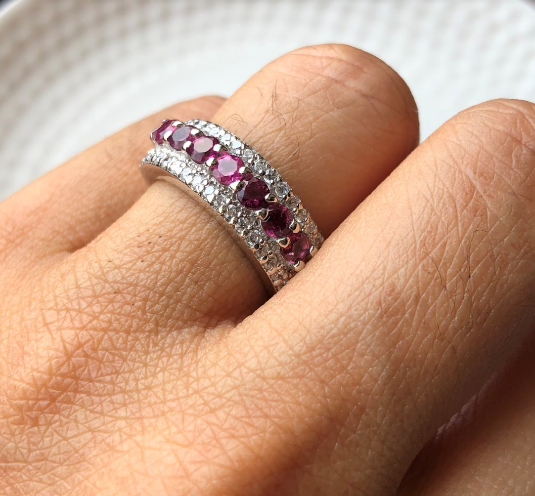 925 Silver Tourmaline Cocktail Ring - Amrrutam