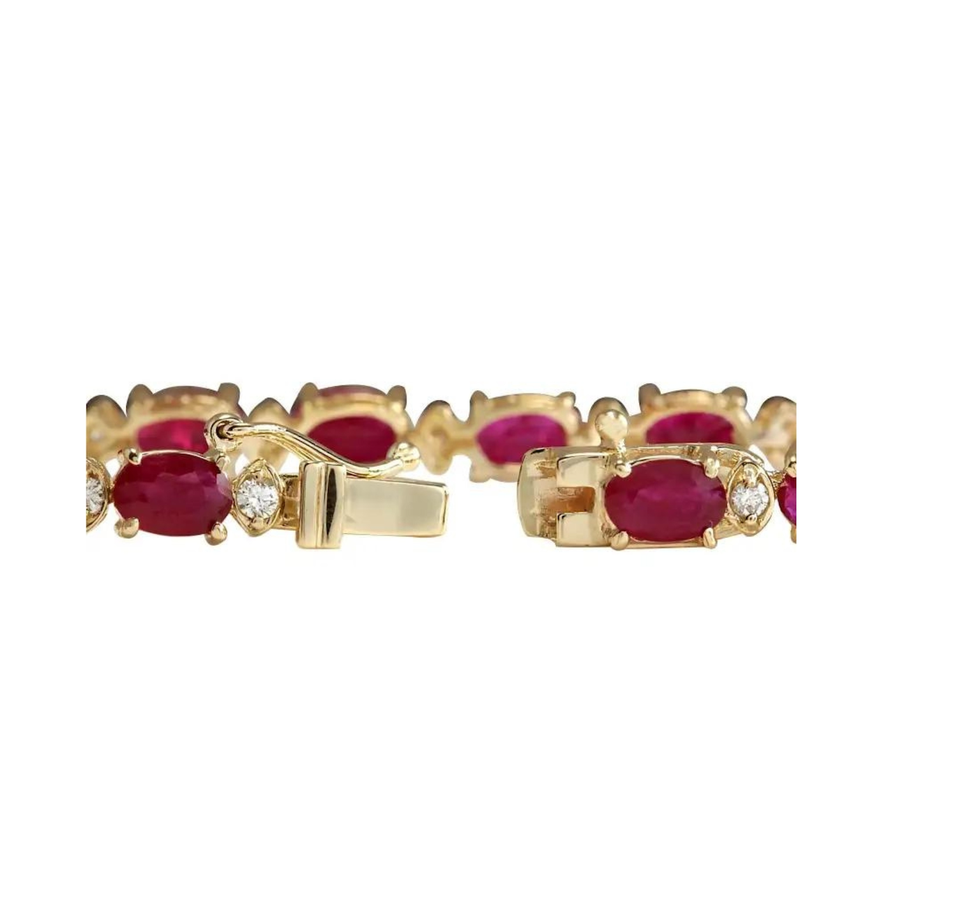 925 Silver Ruby Opium Bracelet - Amrrutam