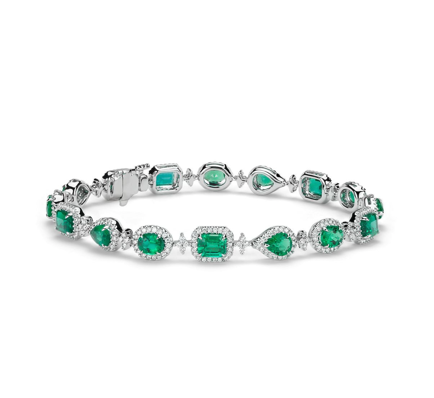 925 Silver Emerald Reva Bracelet - Amrrutam