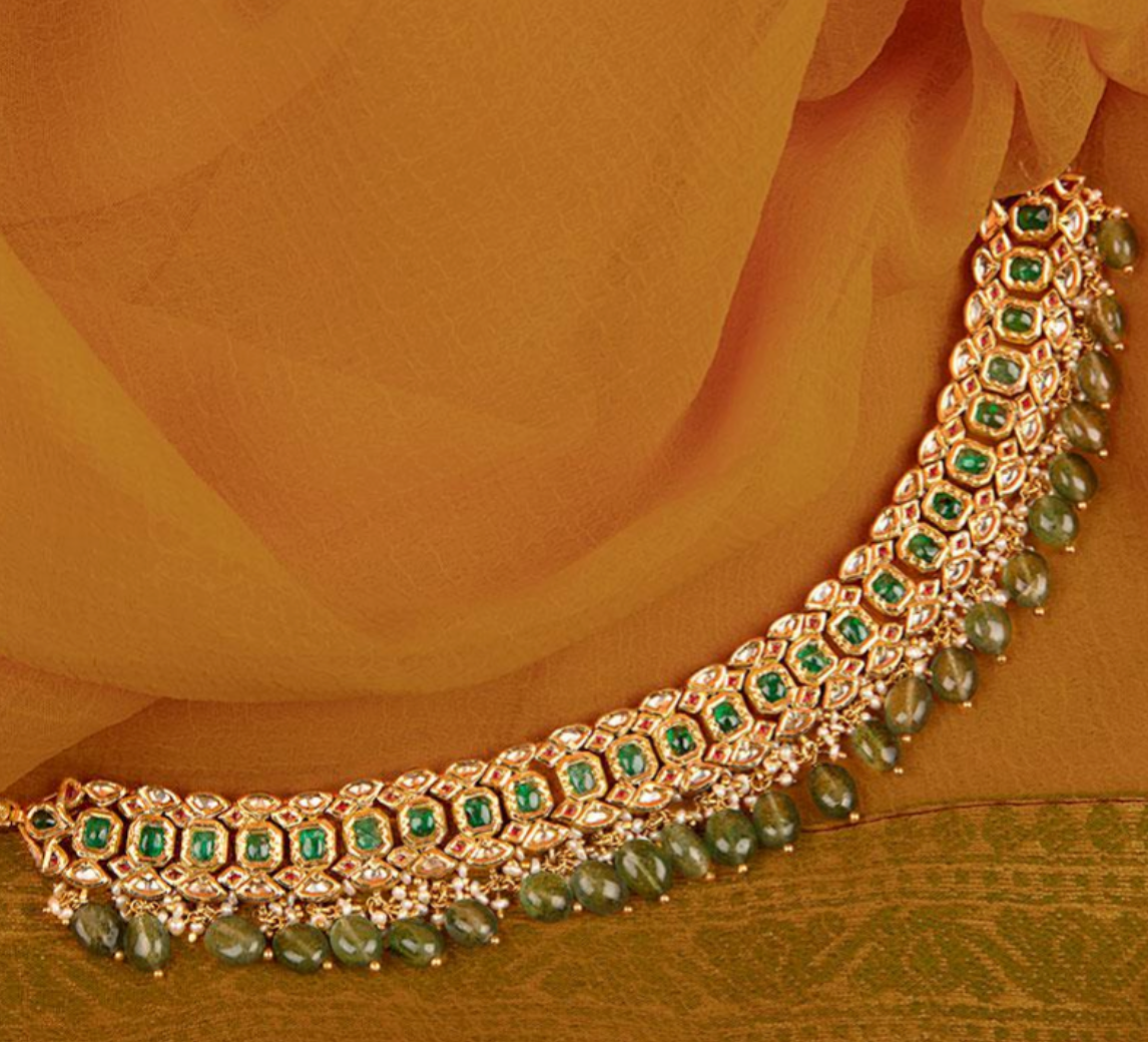 925 Silver Hanuka Surya Chandra Necklace - Amrrutam